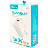 Cubo Cargador Turbo De 45W LYZON